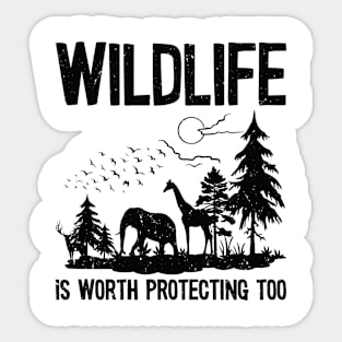 World Wildlife Day Animal Protection Wildlife Conservation Sticker